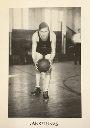 Daniel T. Jankelunas idividual yearbook photo for basketball